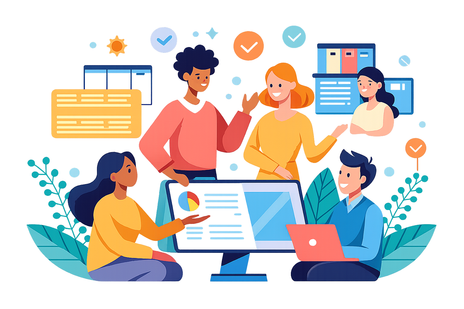 Our Team Collaborating